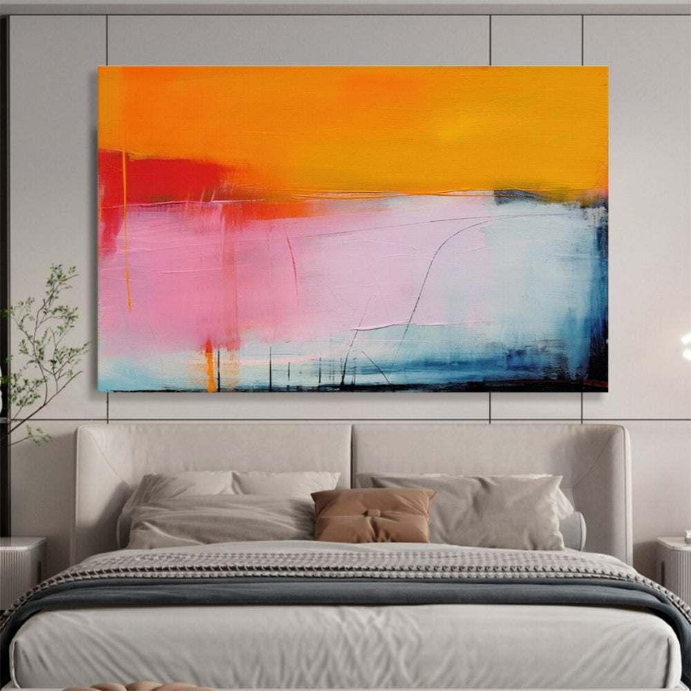 sunset abstract painting canvas design 7